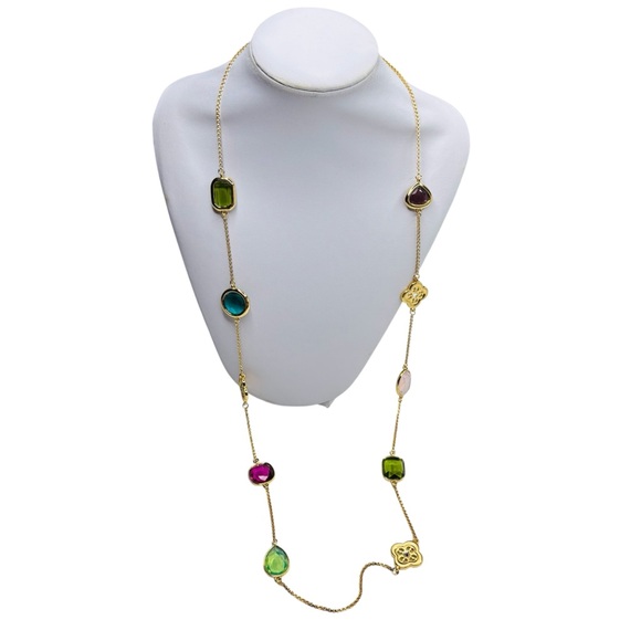 New BRIGHTON My Flat In London Multi-Color Gemstone Necklace - Picture 2 of 4
